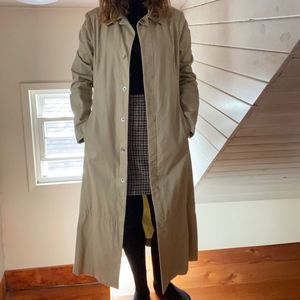 Vintage Gap Maxi Canvas Trench Coat